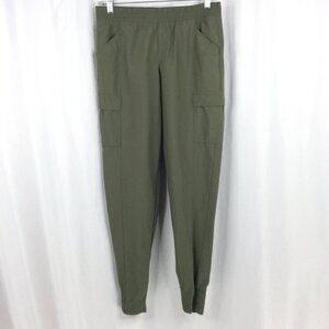 The North Face Jogger Pants Womens Size 6 Olive Green Cargo Drawstring Hiking